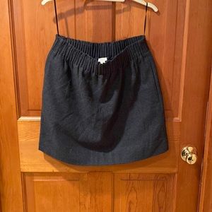 J.crew factory dark gray pattern wool mini skirt
